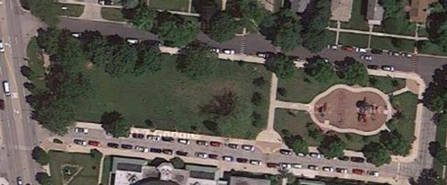 Public Park in Libertyville Illinois