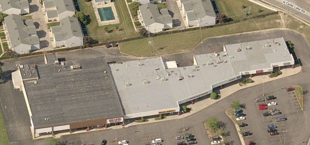 Our own "Eagle Creek Shopping Center"! The fence continues to the west for the length of the housing complex!