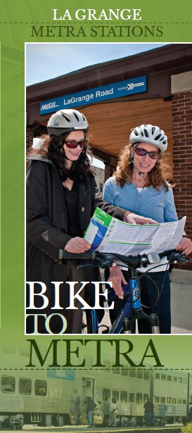 Bike-to-Metra Pamphlet for the village of LaGrange IL. 