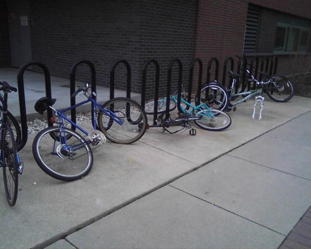 The newer "Wave" bike racks are just as nasty and unsupportive!
